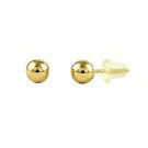 14K YELLOW STUD EARRINGS SMALL