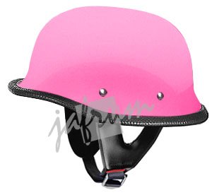 115Pink - Pink DOT German Motorcycle Helmet