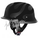 115FlatFlames - Flat Flame DOT Approved German Motorcycle Helmet