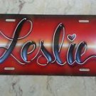 Red Strike Airbrush Custom License Plate Car Tag Personalized your Name