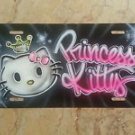 Hello Kitty Custom License Plate Car Tag Personalized w/ Your Name Airbrush