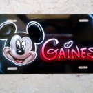 Mickey Mouse Custom License Plate Car Tag Personalized w/ Your Name Airbrush