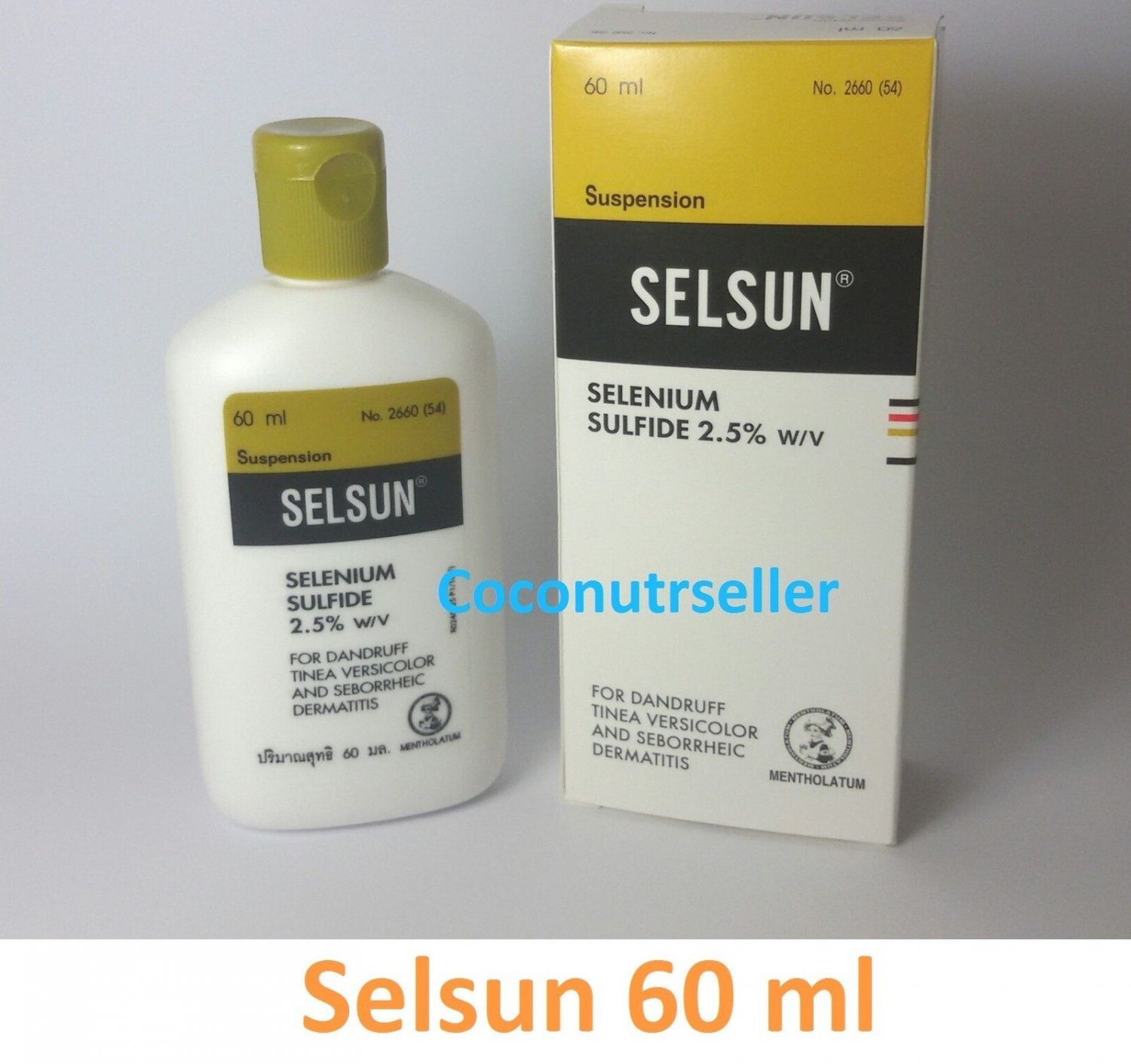 SELSUN AntiDandruff Shampoo Selenium Sulfide 2.5 60 ml