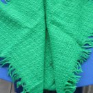 Green Wool Shawl, Pure Wool Shawl, Tube Scarves, Warm Winter Wrap, Ukrainian Green Shawl