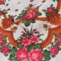 Pure Wool Floral Scarf Vintage White Ukrainian, Russian Floral Scarf, white shawl, white USSR Shawl,