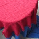 Red Wool Shawl, Pure Wool Shawl, Tube Scarves, Warm Winter Wrap, Ukrainian Red Shawl