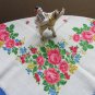 Vintage Ukrainian shawl, Floral Scarf, head scarf, white shawl, wedding shawl, bride gift, wedding s