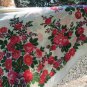 Vintage Floral White Scarf, Ukrainian White Shawl, Russian Floral Scarf, Russian Shawl, Floral Head