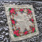 Russian style shawl, Vintage Ukrainian Scarf ,Russian Floral, floral scarf, beautiful Shawl, natural