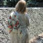 Vintage Wool Floral White Scarf, Ukrainian White Shawl, Russian Floral Scarf, Floral White Head Scar