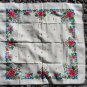 Vintage Wool Ukrainian Floral White Shawl, Ukrainian White Shawl, Russian Floral Scarf, Floral White