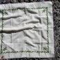 Ukrainian Vintage Wool Floral White Shawl, Russian Floral Scarf, Ukrainian Floral White Head Scarf,