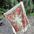 Vintage White Wool Floral Babuska Shawl, Ukrainian White Shawl, Russian Floral Scarf, Floral White H