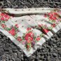 Ukrainian Wool Vintage Floral White Shawl, Russian Floral Scarf, White Floral White Head Scarf, Beau