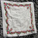 Vintage White Wool Floral Lovely Scarf, Ukrainian White Shawl, Russian Floral Scarf, Floral White He
