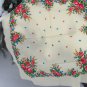 Russian Floral Scarf , Vintage Wool White Shawl, Vintage Ukrainian Shawl, russian floral scarf, head