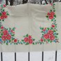 White russian floral scarf, Vintage Wool White Shawl, Vintage Ukrainian Shawl, Russian Floral Scarf 