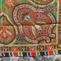 Vintage Floral Glam Abstract Scarf, Floral Abstract Head Scarf, Ukrainian Wool and Acrylic Abstract 