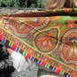 Vintage Floral Glam Abstract Scarf, Floral Abstract Head Scarf, Ukrainian Wool and Acrylic Abstract 