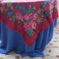 Vintage Ukrainian shawl, Russian Floral Scarf ,russian style shawl, floral scarf, beautiful Shawl, U