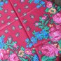 Vintage Ukrainian shawl, Russian Floral Scarf ,russian style shawl, floral scarf, beautiful Shawl, U