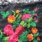 Huge Vintage Ukrainian shawl, Russian shawl, Wool shawl, Floral Shawl, Babushka Russian