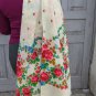 White Ukrainian shawl, Russian White Floral Scarf , Big white russian floral scarf, White head scarf