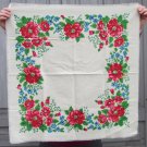 Vintage Wool White Shawl, Russian Floral Scarf, White head scarf,  Vintage Ukrainian Shawl, russian 