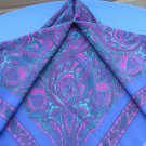 Purple Vintage shawl wrap, Ornaments silk shawl, Violet silk Spring shawl, Head wrap, Violet silk sc