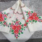 Vintage Wool White Shawl, Russian Floral Scarf, White head scarf, Vintage Ukrainian Shawl, USSR flor
