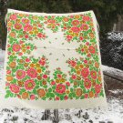 Russian Floral Scarf, white shawl, Pure Wool Rich Floral Vintage Scarf White Ukrainian, white USSR S