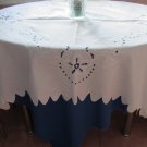 Vintage Lace White Large Rectangular Tablecloth, lace doily, table rectangular decoration, crocheted