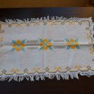 Vintage Handmade Napkin Cross Stitch, Needlepoint, Ukrainian style ornament, cross stich ornaments, 
