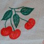 Cross Stitch Handmade Tablecloth With 4 Napkins, Cherry patterns table napkins and tablecloth, cross