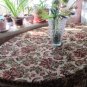 Vintage Germany Square Tablecloth, fringe edges, Wall Decor Carpet, German Decor for kithcen, Kitche