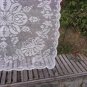 White Wedding Vintage Cotton Tablecloth, Cotton Tablecloth, White wedding Tablecloth for Small Table
