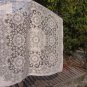 White Wedding Vintage Acrilic Tablecloth, Acrilyc Tablecloth, White wedding Tablecloth for Small Tab