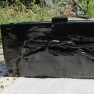 Black vintage Leatherette clutch bag, IPhone Black evening USSR clutch, Bridal clutch, Black clutch 