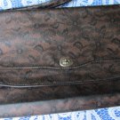 Leatherette Brown Vinyage Bag, Leatherette Cell Bag, iPad Bag,Vegan Leather Bag, Faux Leather Bag, C