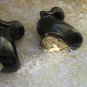 Set of 2 Ceramic Black Duck Figurines, Ceramic Ducks, Bird Figurines Decor, Bird Statue Solid Cerami