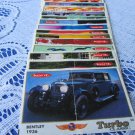 Turbo Classic 1 Edition old wrappers, Complete Turbo Classic collection, Vintage Gum Wrappers with C