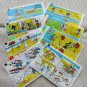 VIntage old Bublegum Wrappers Mickey Mouse, DIsney story gum wrappers, 8 vintage Mickey Mouse gum wr