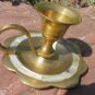 Vintage Brass Candlestick Holders With Pearl Inlay, Rustic candle holder with pearls, Brass candlest