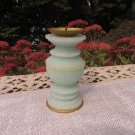 Small candleholder from USSR, Glass Chips Light Blue Candleholder, Constructor Candlestick for 1 Can