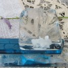Whiw Houaw, Crystal World WHITE HOUSE with glass base figurine,Washington DC, President's Home, Eleg