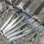 Vintage Soviet Aluminum 6 Forks Set, Six Aluminum Forks, Metal Fork Set, Tableforks Flatware, Home D