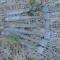 Vintage Soviet Aluminum 6 Forks Set, Six Aluminum Forks, Metal Fork Set, Tableforks Flatware, Home D