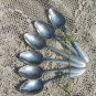 Vintage Soviet Aluminum 6 Spoons Set, Six Aluminum Spoons, Metal Spoon Set, Tablespoon Flatware, Hom