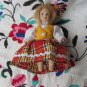 Vintage Ceramic Doll, Home decor from USSR, Vintage Ceramic Decor Doll in dres, Blonde doll from USS