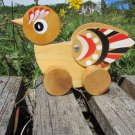 Great wooden bird handly painted toy, Wooden bird toy, Folklore ornament woden toy, Bird Ukrainian t